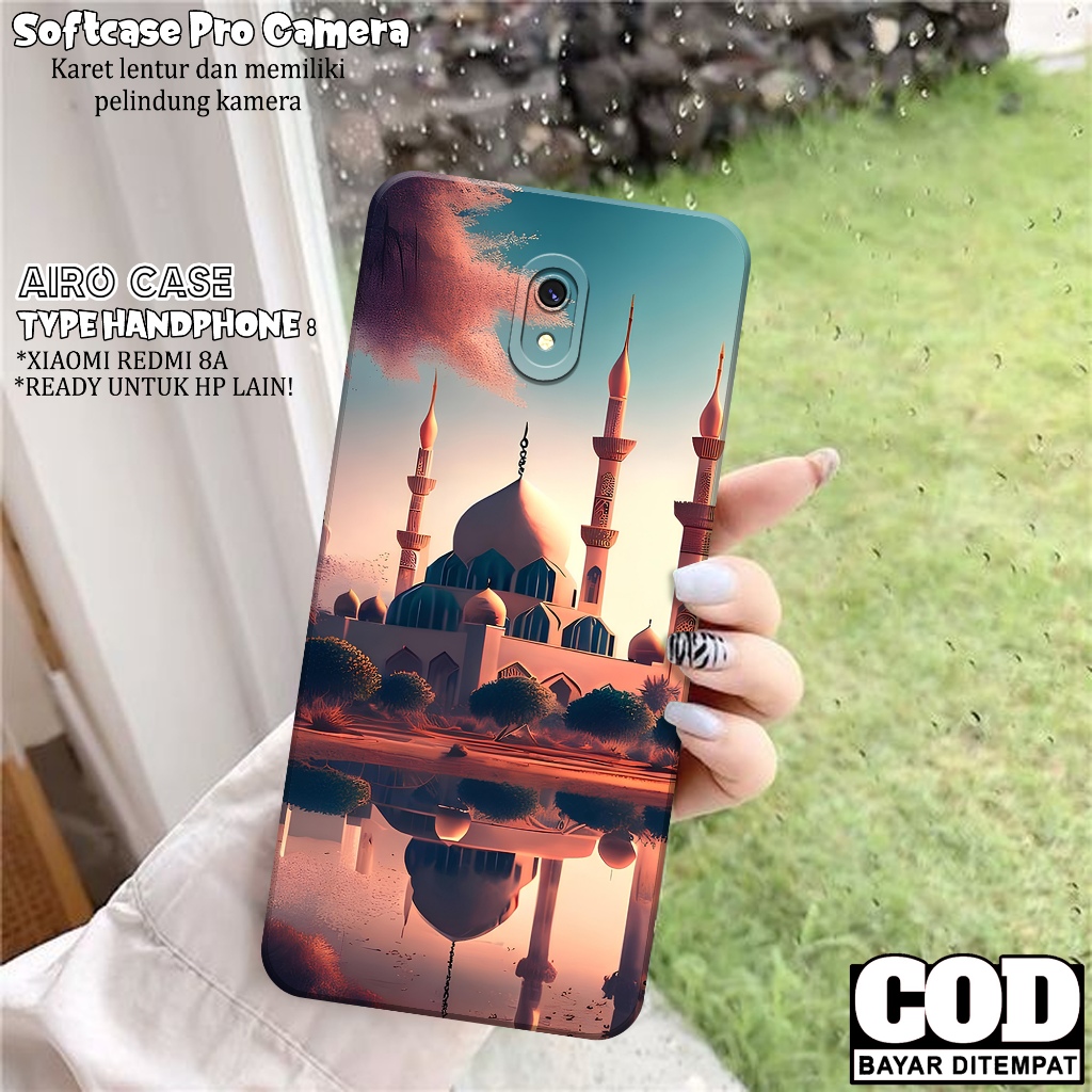 Case Xiaomi Redmi 8A - Softcase Xiaomi Redmi 8A - Fashion Case MASJID - Casing Xiaomi Redmi 8A - Sof