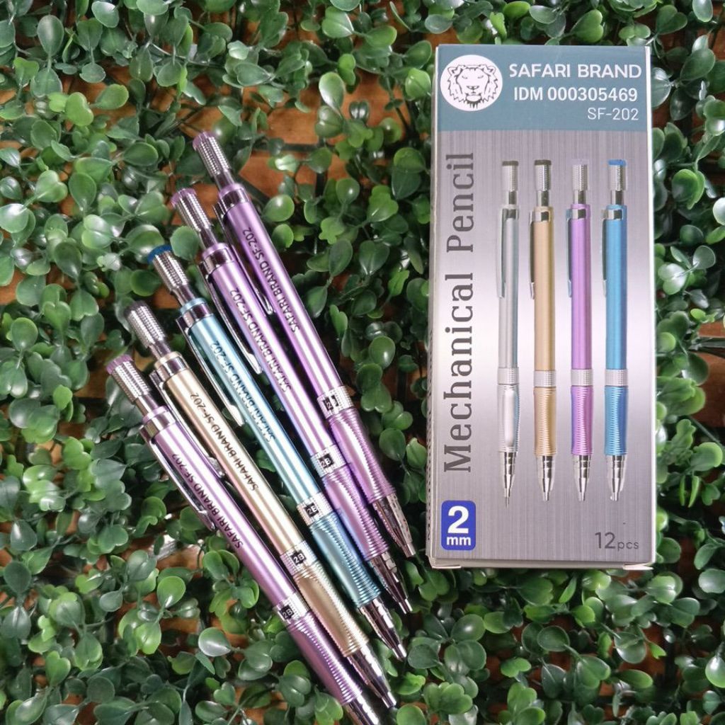 

Pensil Mekanik Safari Brand Pencil Mechanical SF-202 12Pcs