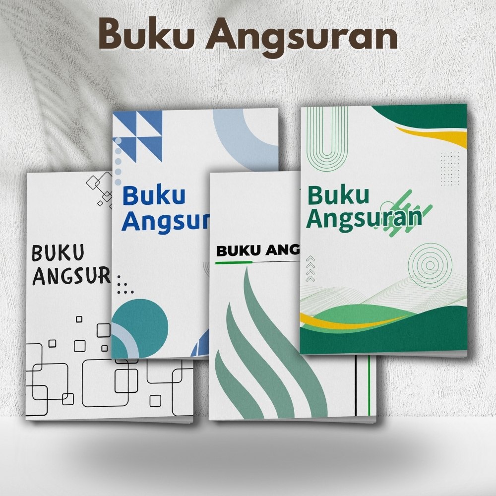 

Buku Angsuran bulanan/mingguan ukuran A5 (Boleh Costum)