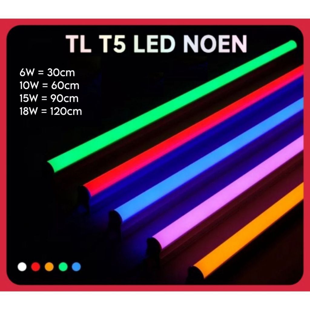 LAMPU TL T5 LED NEON 6W 10W 15W 18W