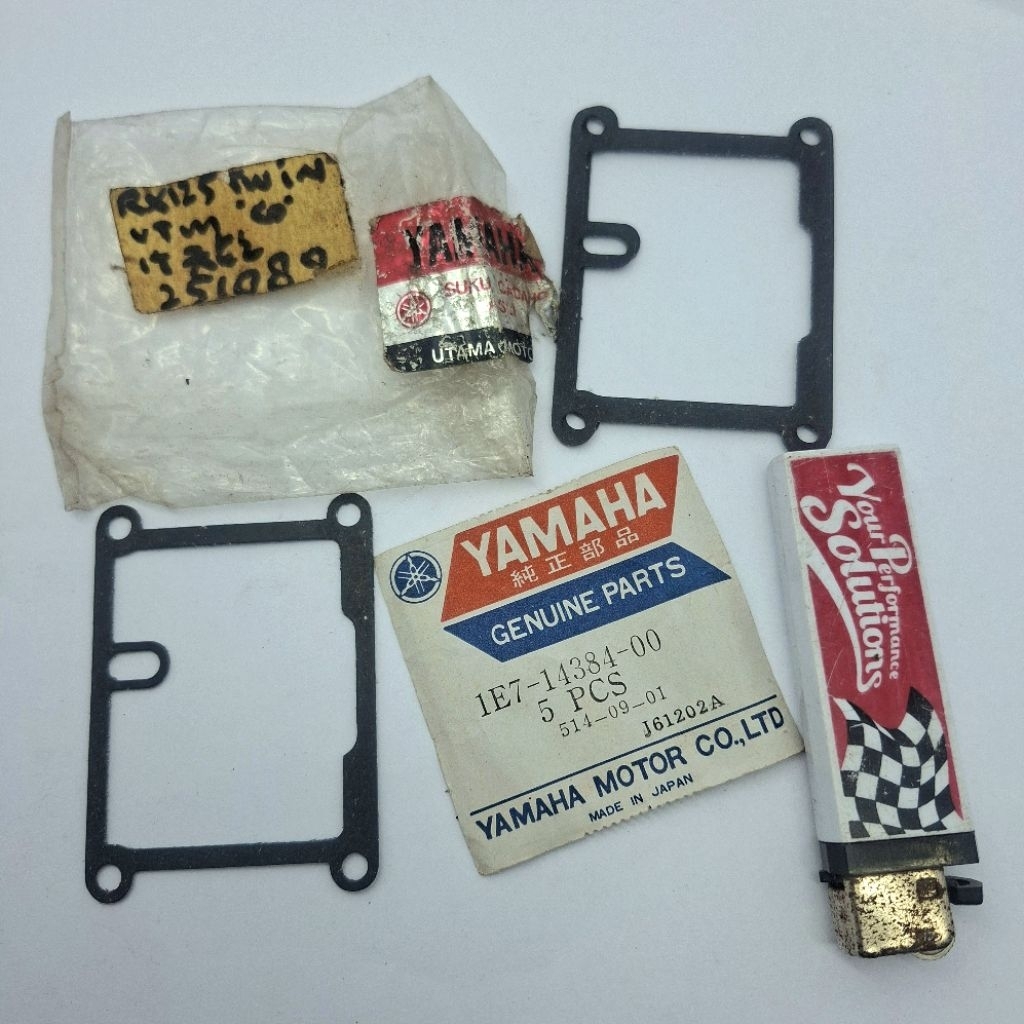 pack packing gasket mangkok pelampung karburator YAMAHA RX125 TWIN NOS Original 1E7-14384-00
