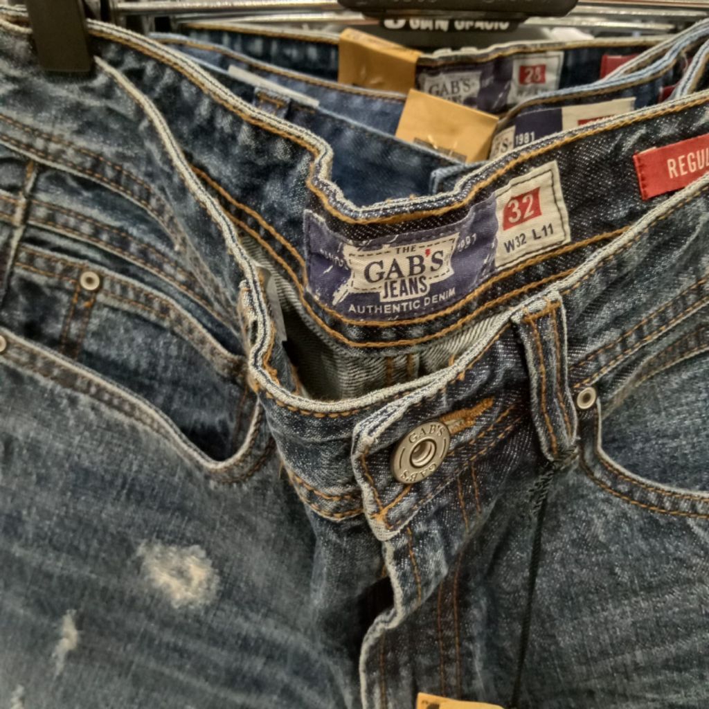 GABS JEANS CELANA PENDEK PRIA ORIGINAL
