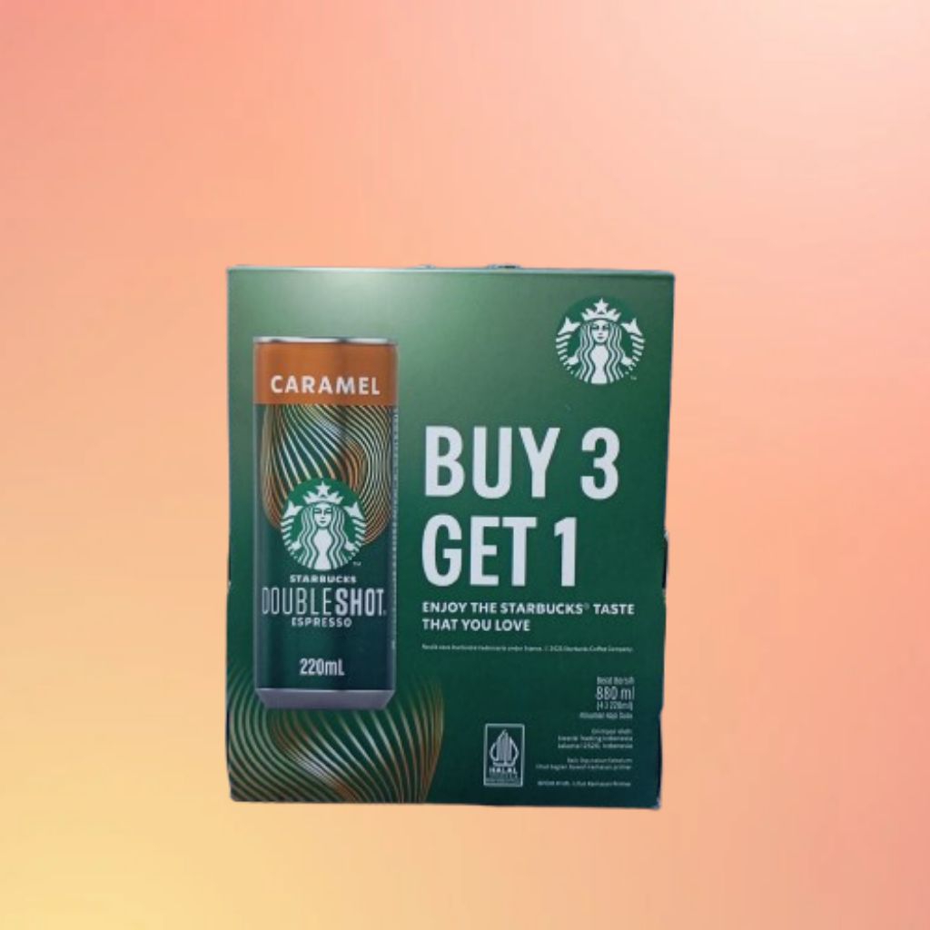 

Starbucks doubleshot espresso Beli 3 gratis 1 rasa caramel & espresso latte 220ml