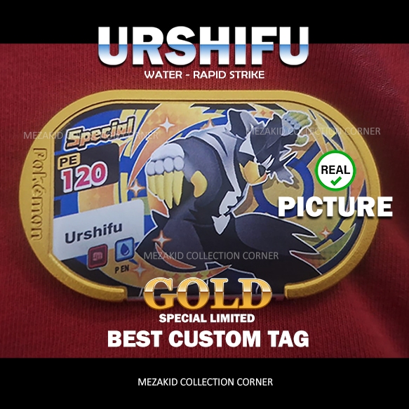 Urshifu Gold  Special Limited  Fake Tag ,  Urshifu Water-  Rapid Strike