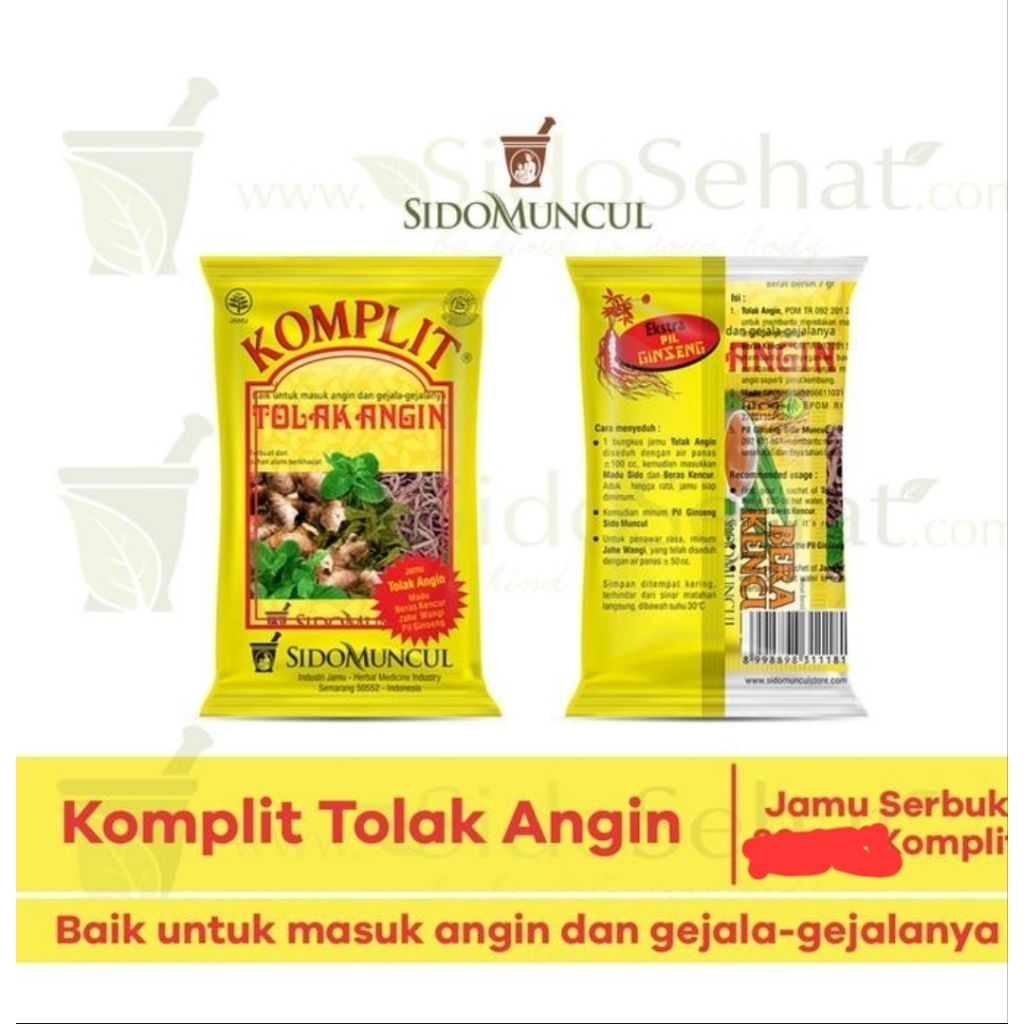 

JAMU KOMPLIT TOLAK ANGIN SIDOMUNCUL