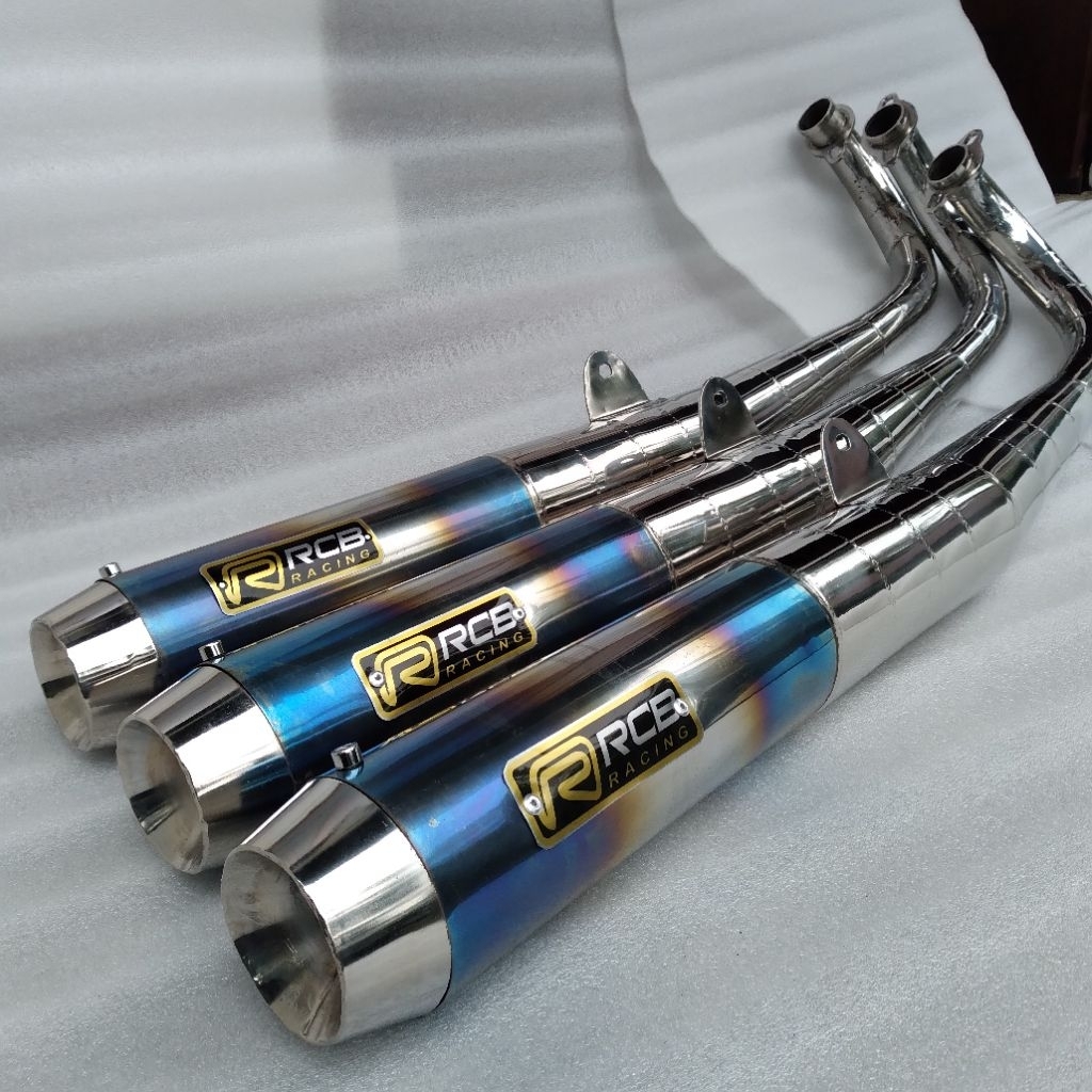 Knalpot Standar Racing Rx King Pucuk Biru RCB