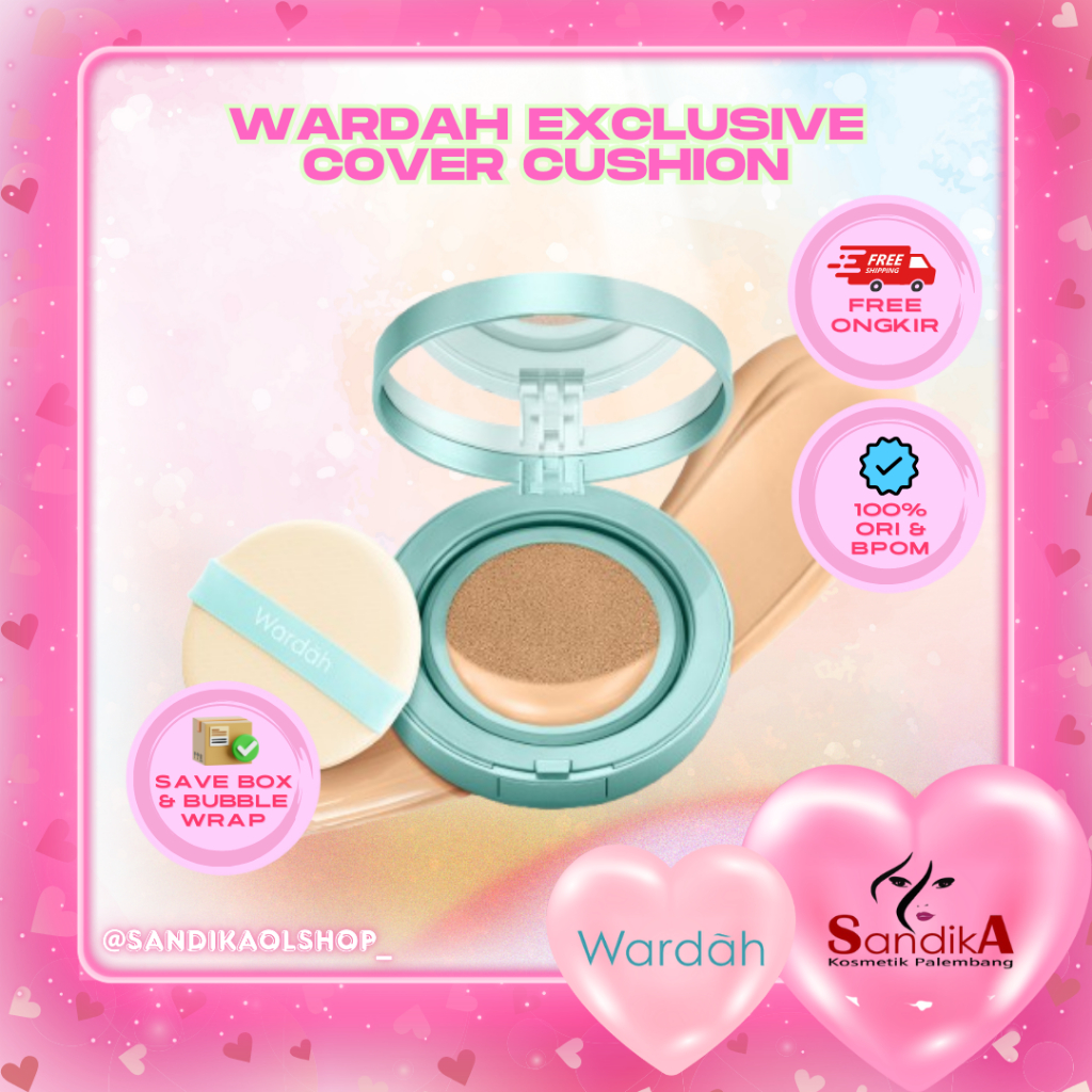 WARDAH Exclusive Flawless Cover Cushion/Bedak Padat Wardah/Cushion Wardah