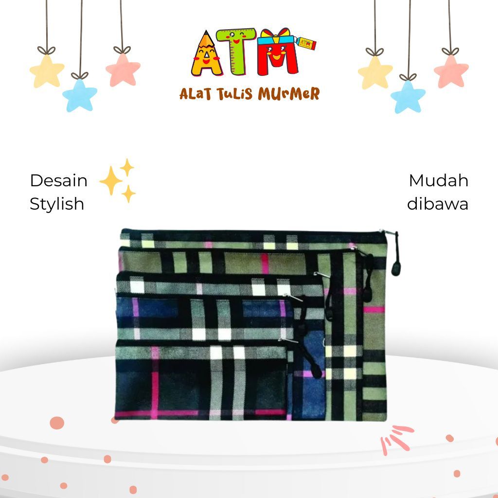 

Zipper Bag/Tas Zipper/Vtec Zipper Bag Type 6019 A6, A5, B5