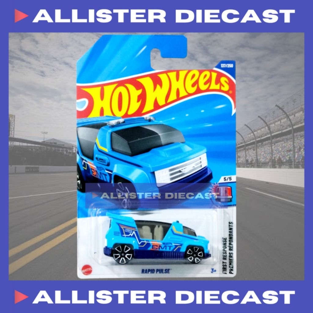 Hot Wheels Rapid Pulse Biru Hotwheels Rapid Pulse Blue HW First Response Hot Wheels Lets Race