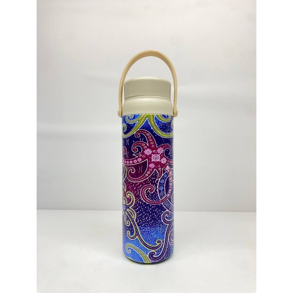 UV Print Tumbler Custom Cetak Botol Minuman / UV Print Lino Tumbler / Custom Tumbler Handle Stainles
