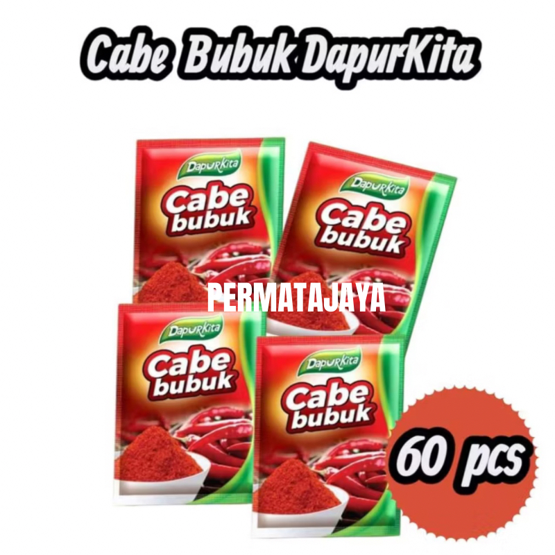 

60 Pcs Cabe Rawit Bubuk Bumbu Dapur Kita Rempah Serbaguna - 5 Renceng