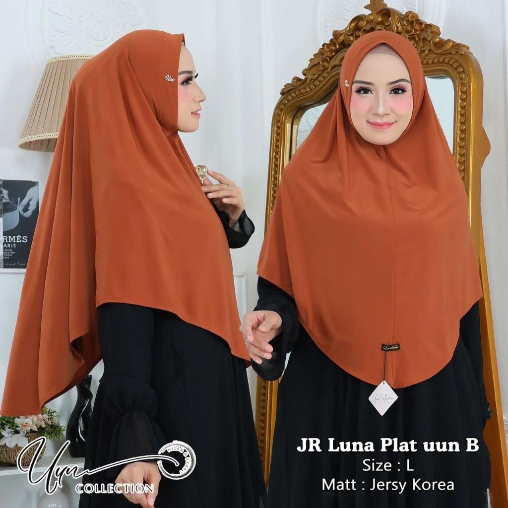 hijab uun plat +size :L+(250/5pcs)