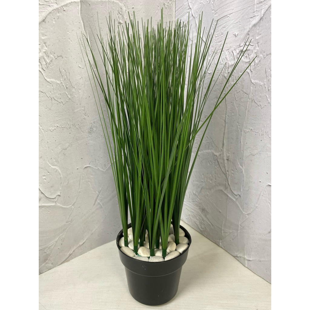 Tanaman rumput kucai palsu artificial dekorasi pajangan ruang tamu