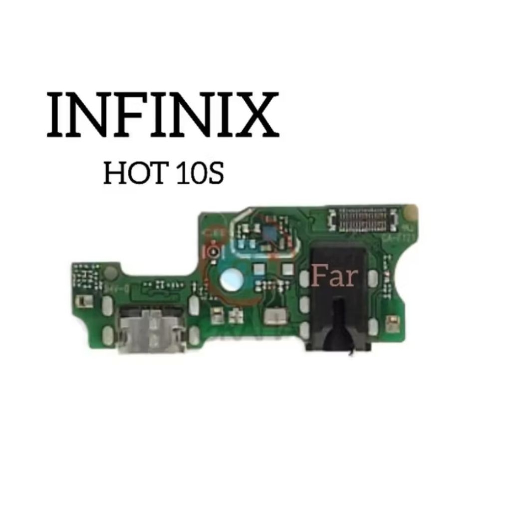flexible konektor cas papan cas connector charger Infinix hot 10s + ic original