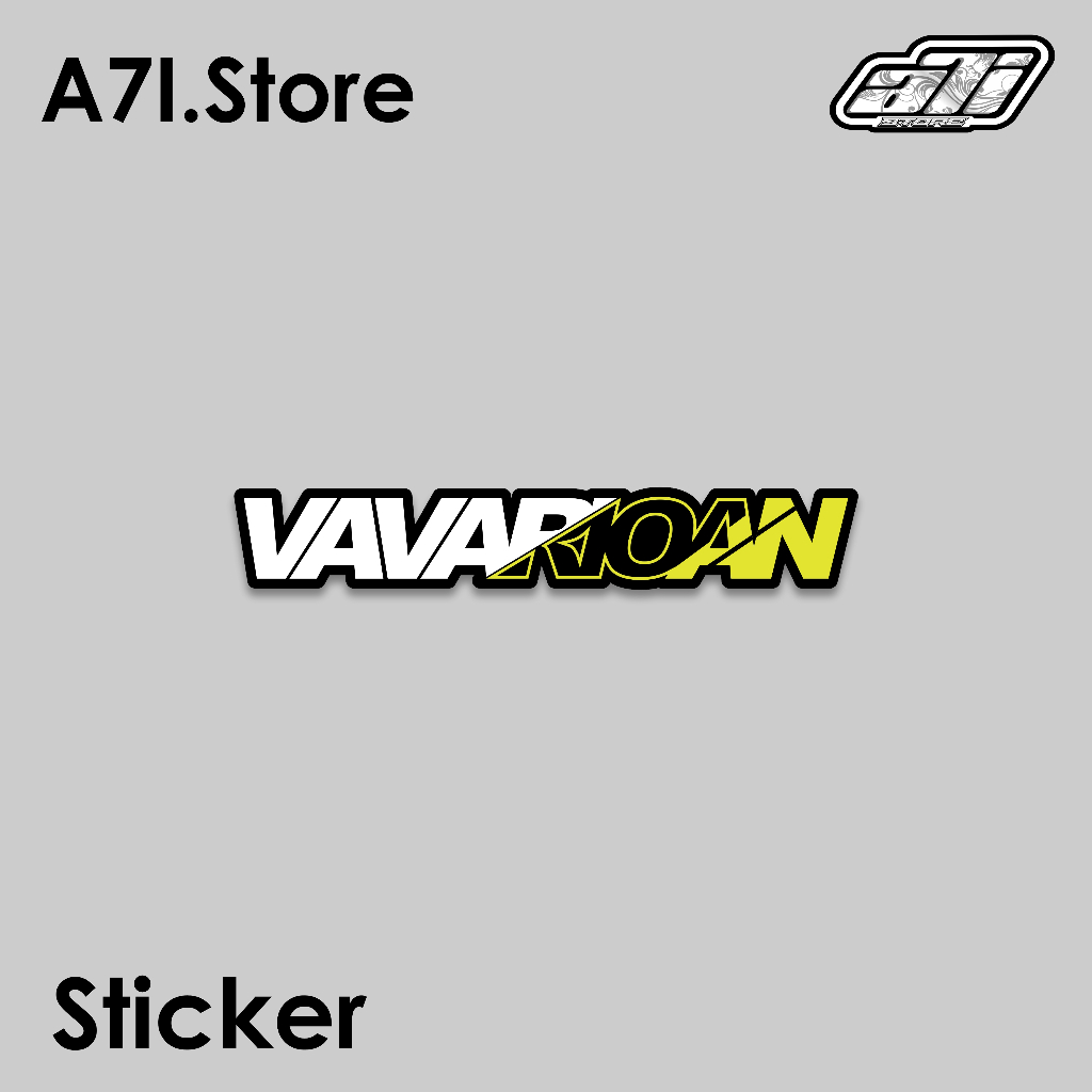 Sticker Logo VAVARIOAN Sticker variasi Sticker racing Sticker sponsor Stiker brand Sticker print&cut
