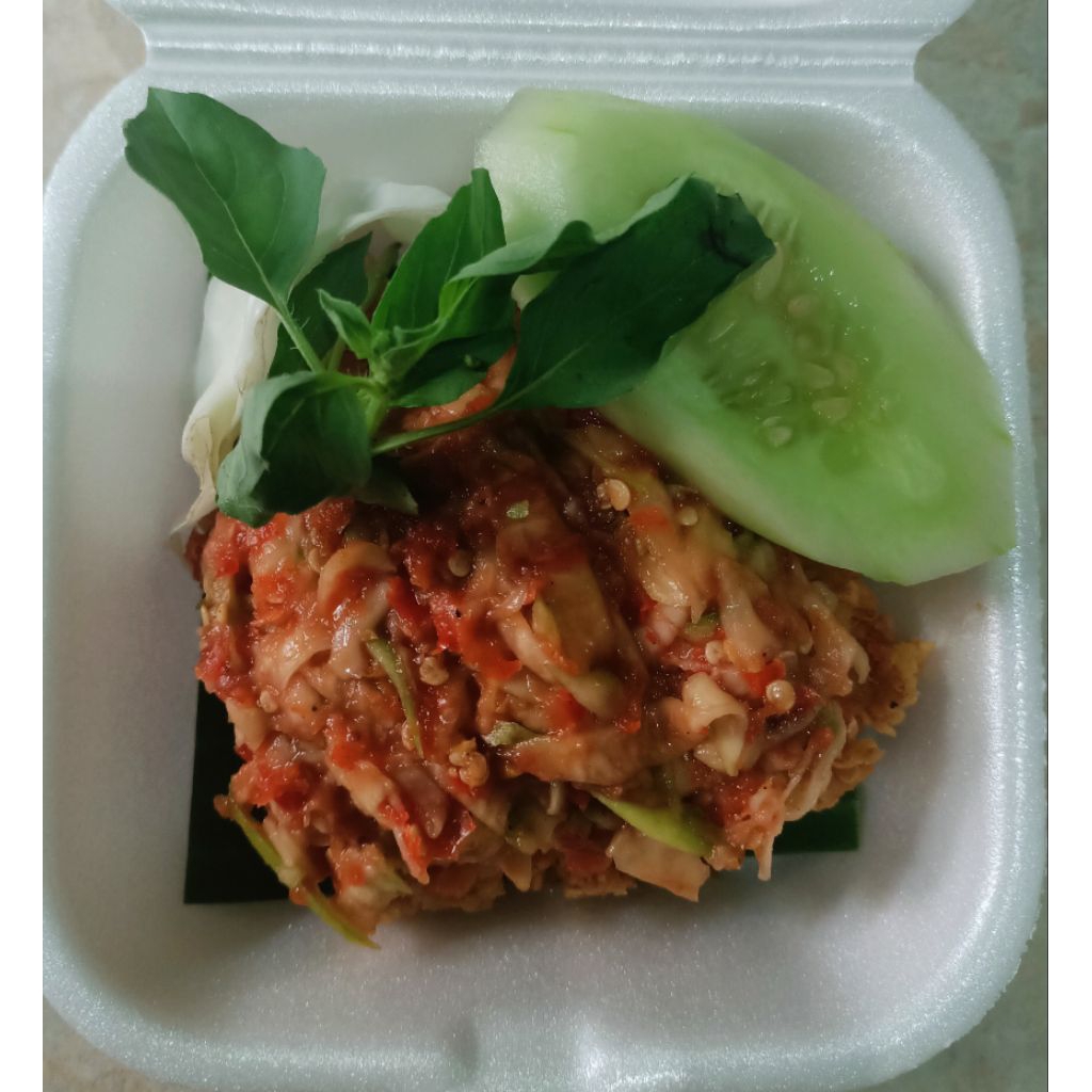 

ayam geprek sambal pencit (tanpa nasi)