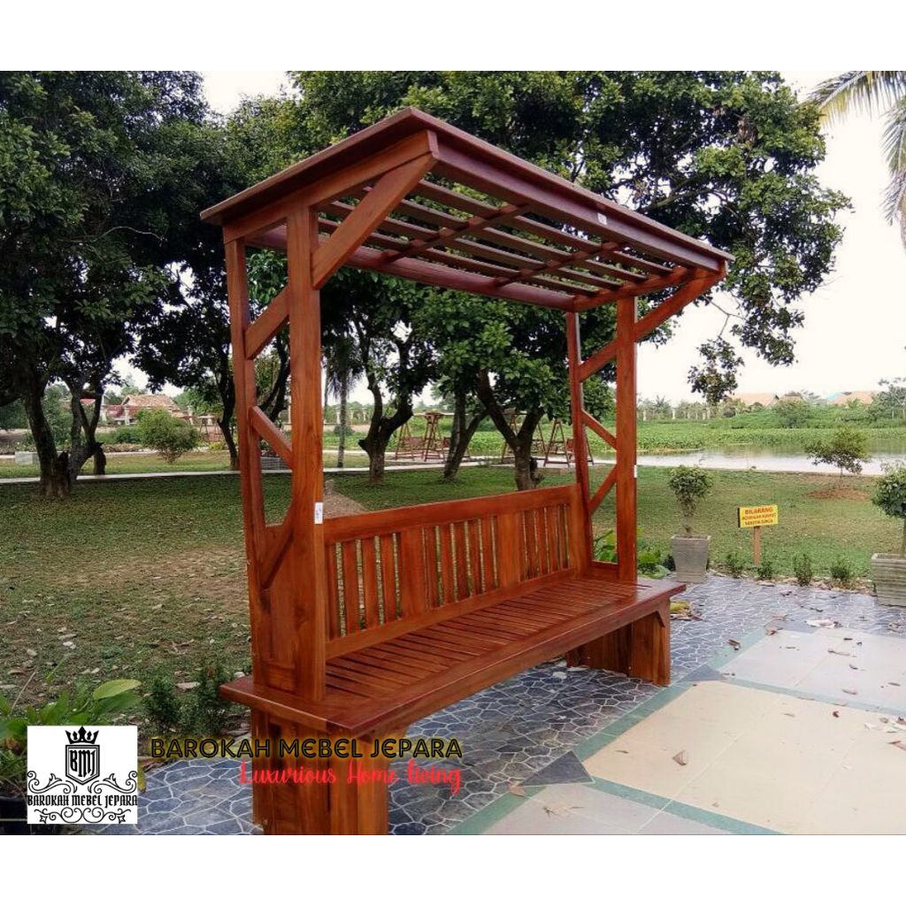 bangku outdoor taman garden kursi pergola taman gasebo mini taman harga terjangkau bangku outdoor ja
