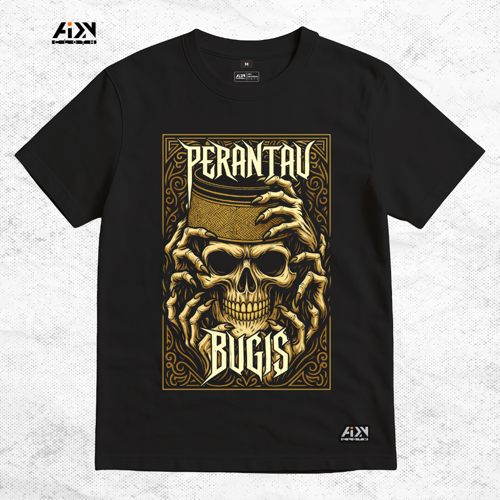 Baju Kaos Bugis Perantau - Baju Distro - Baju Bugis - Baju Perantau Bugis - AIDN Cloth - Premium Cot