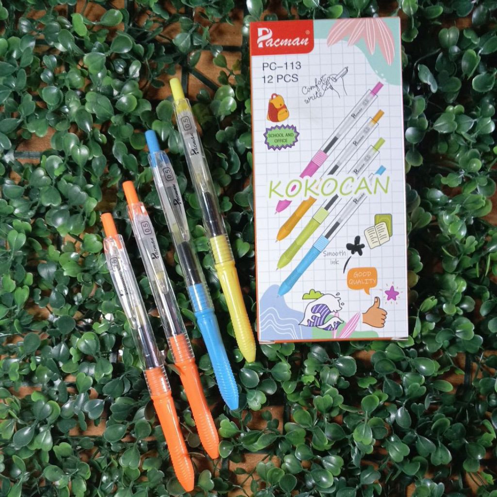 

Pulpen Pacman KOKOCAN Seri PC-113 12Pcs