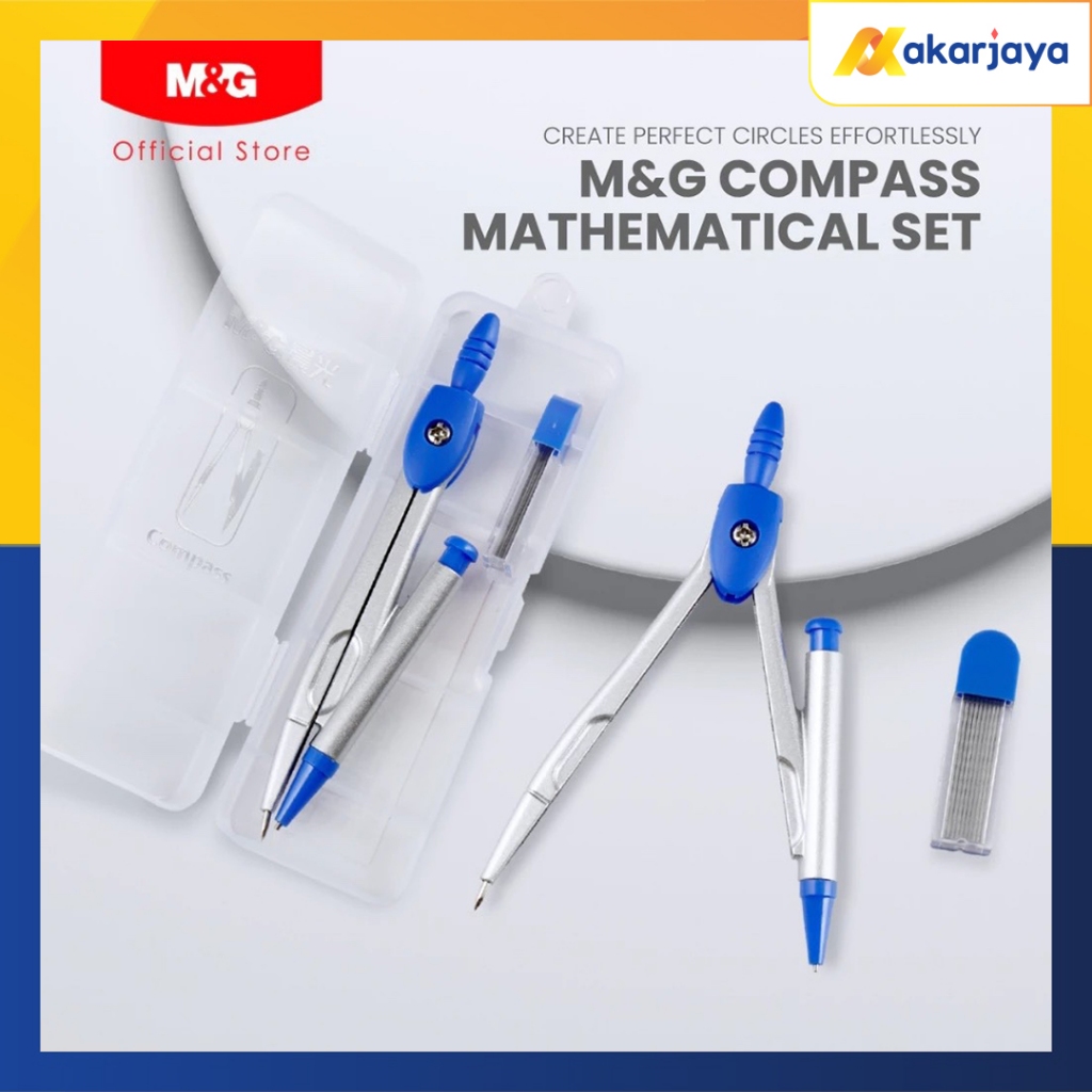 

M&G ACS90805 Jangka Compas Jangka Mekanik Pensil M&G dengan Refil Pensil