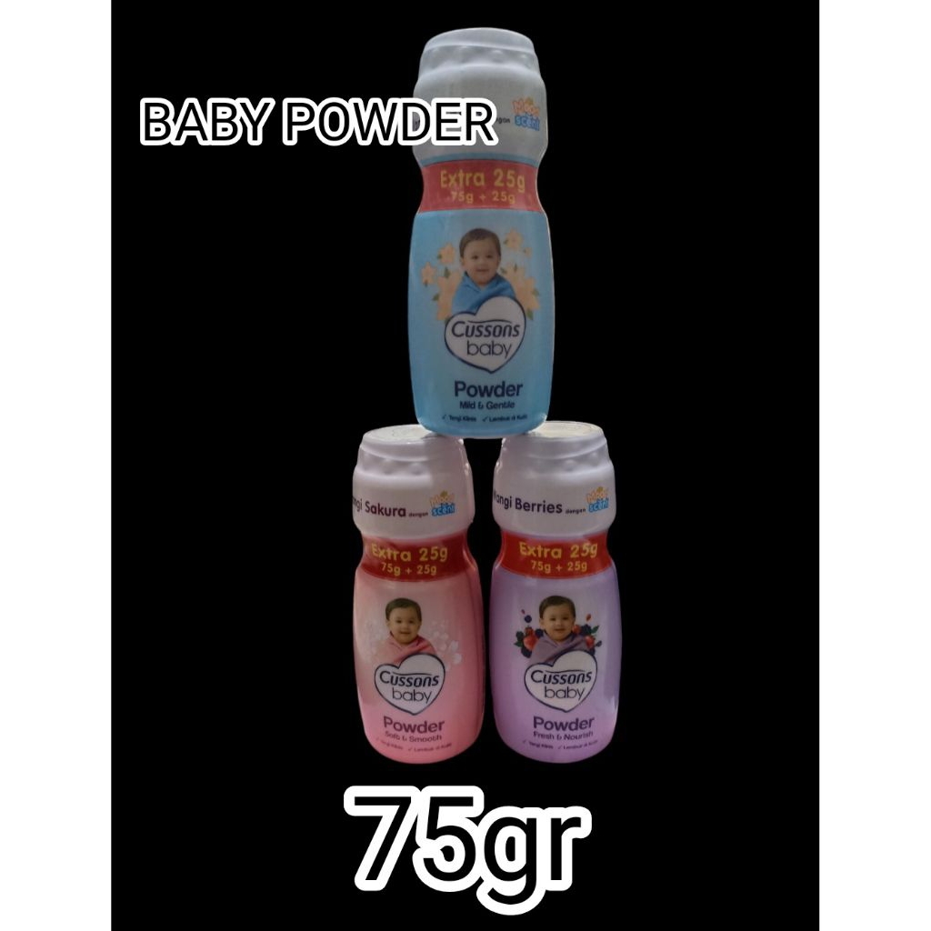 1 pcs CUSSON BABY POWDER 75gr extra 100gr