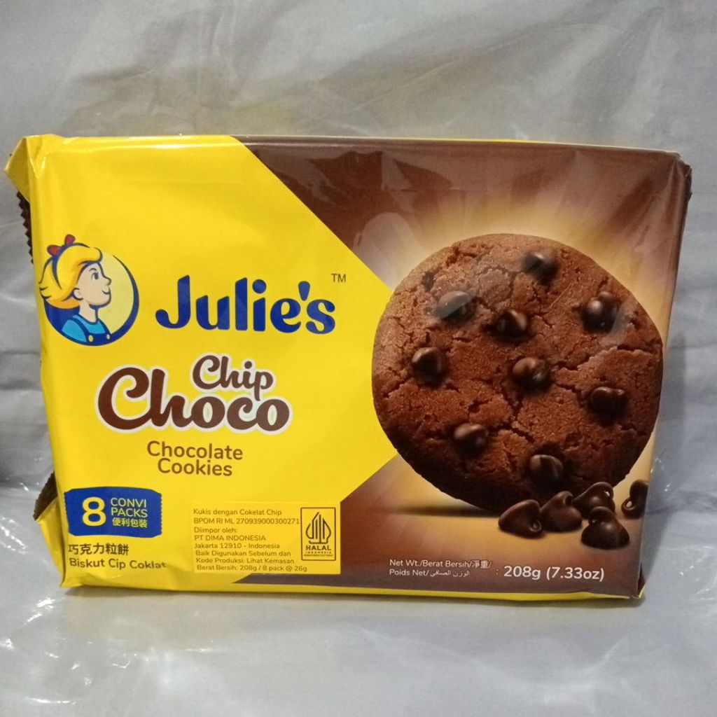 

Julie's Chip Choco Chocolate Cookies 208g