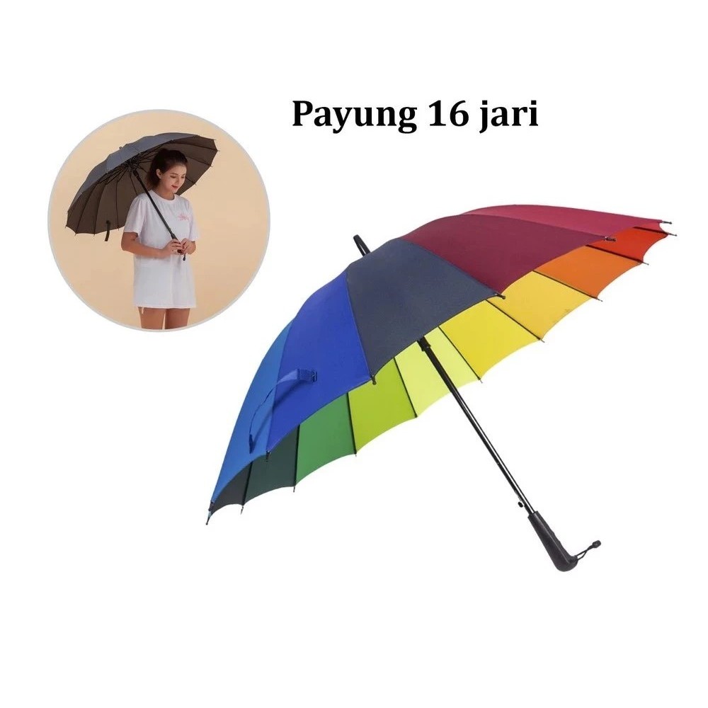 BK PAYUNG GOLF PAYUNG PELANGI 16JARI / Payung Pelangi