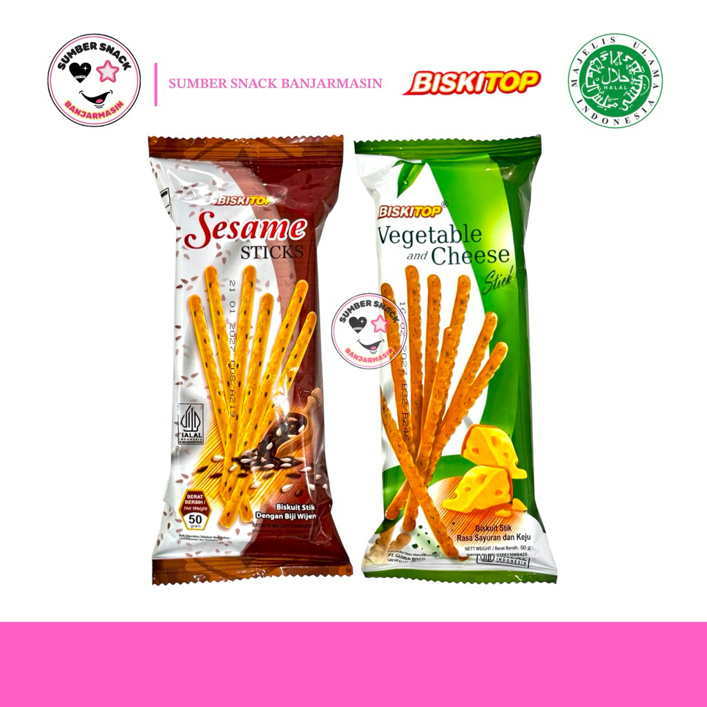 

Biskitop Biskuit Stik (50g) (2 Varian Rasa)