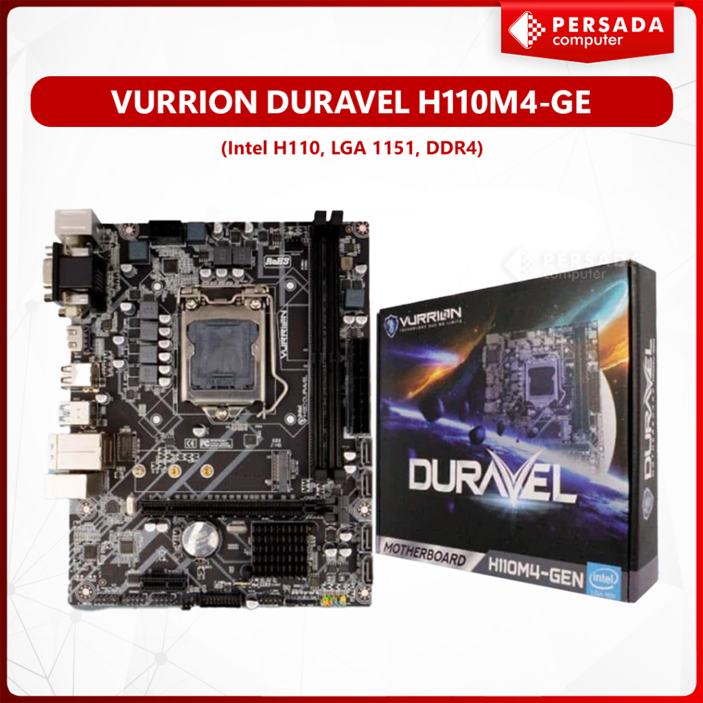 MOTHERBOARD VURRION DURAVEL H110M4-GEN (Intel H110, LGA 1151, DDR4)