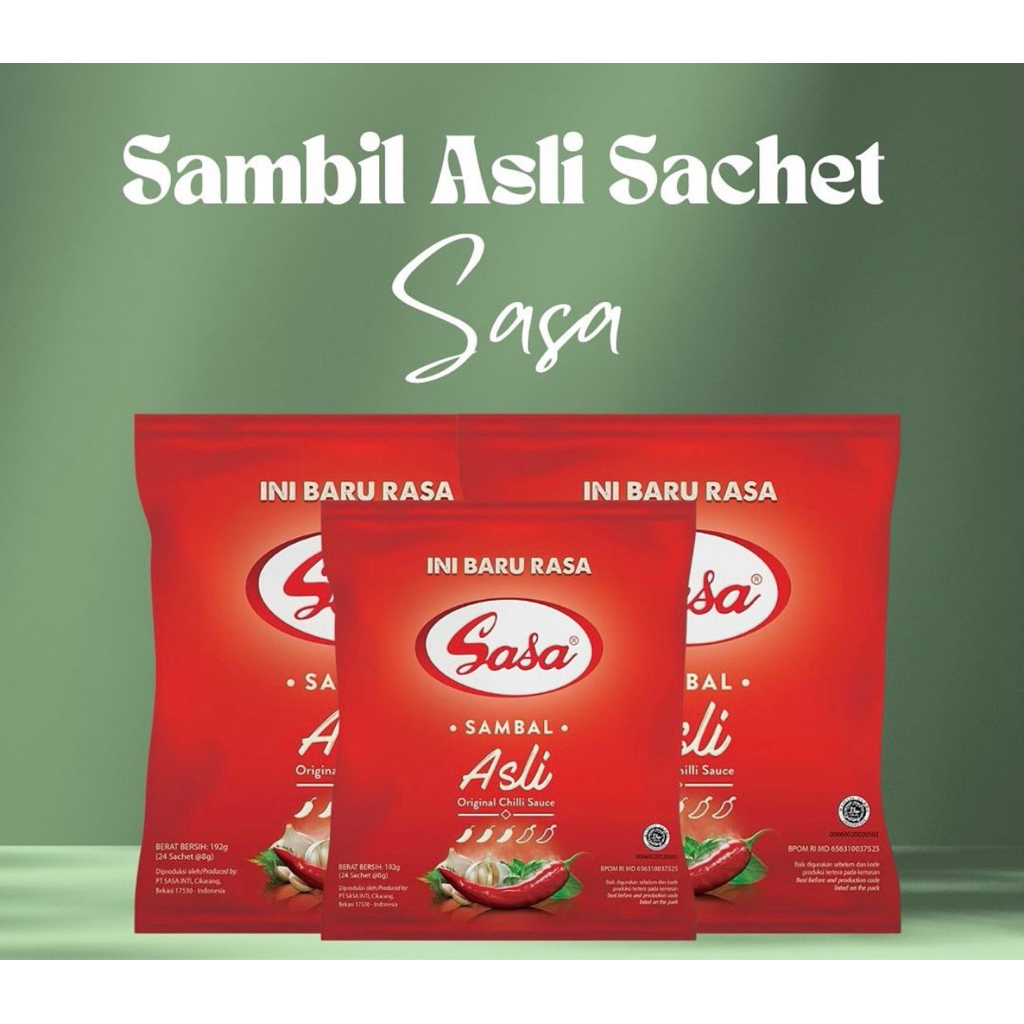 

Saus Sambal Sasa Sachet isi 24 | Saus Sasa