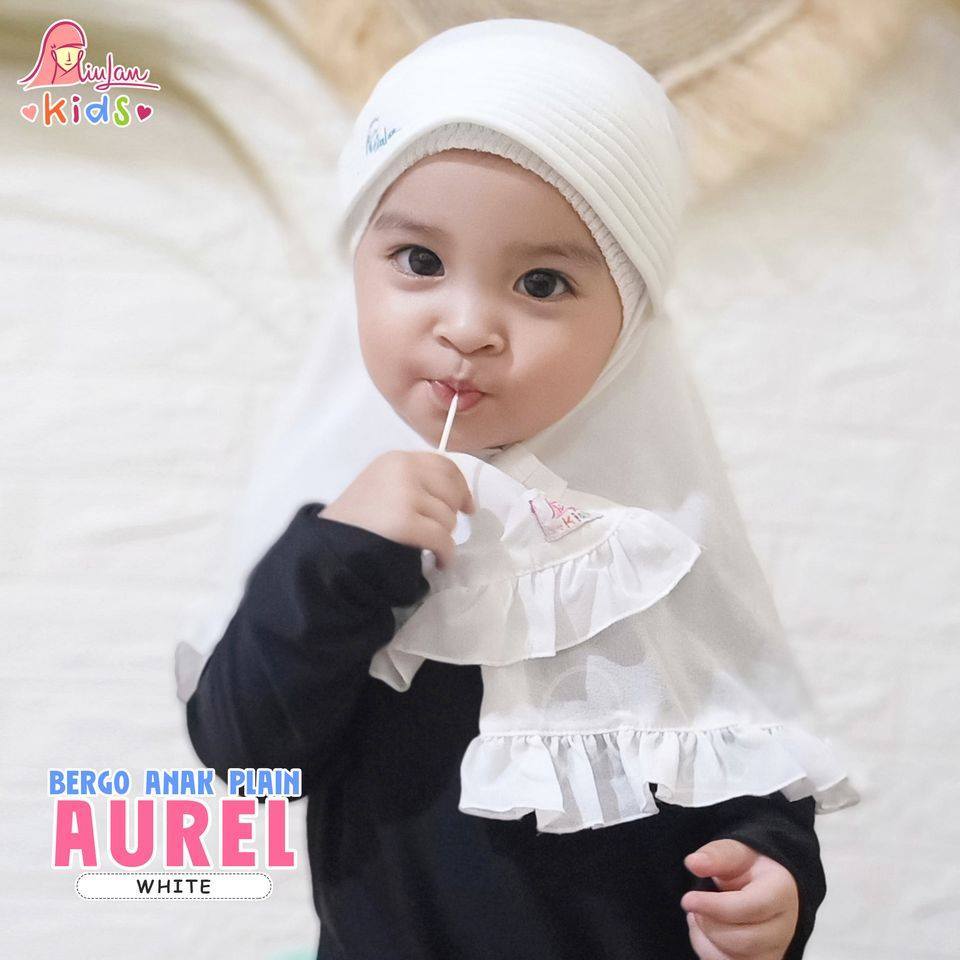 Bergo Anak Aurel Plain / Jilbab Anak