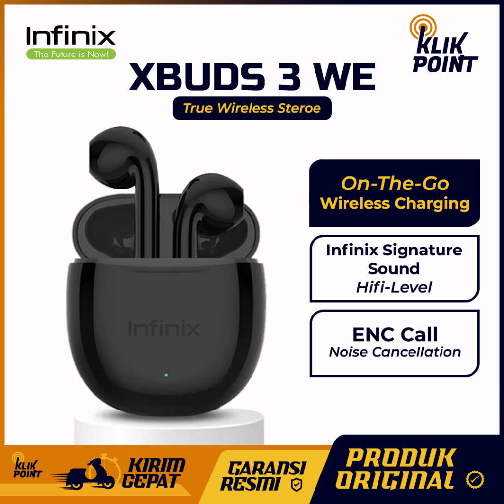 TWS Infinix XBuds 3 WE- XE 29, Earbuds Wireless Earphone Headset Murah TWS Bluetooth Original 100%