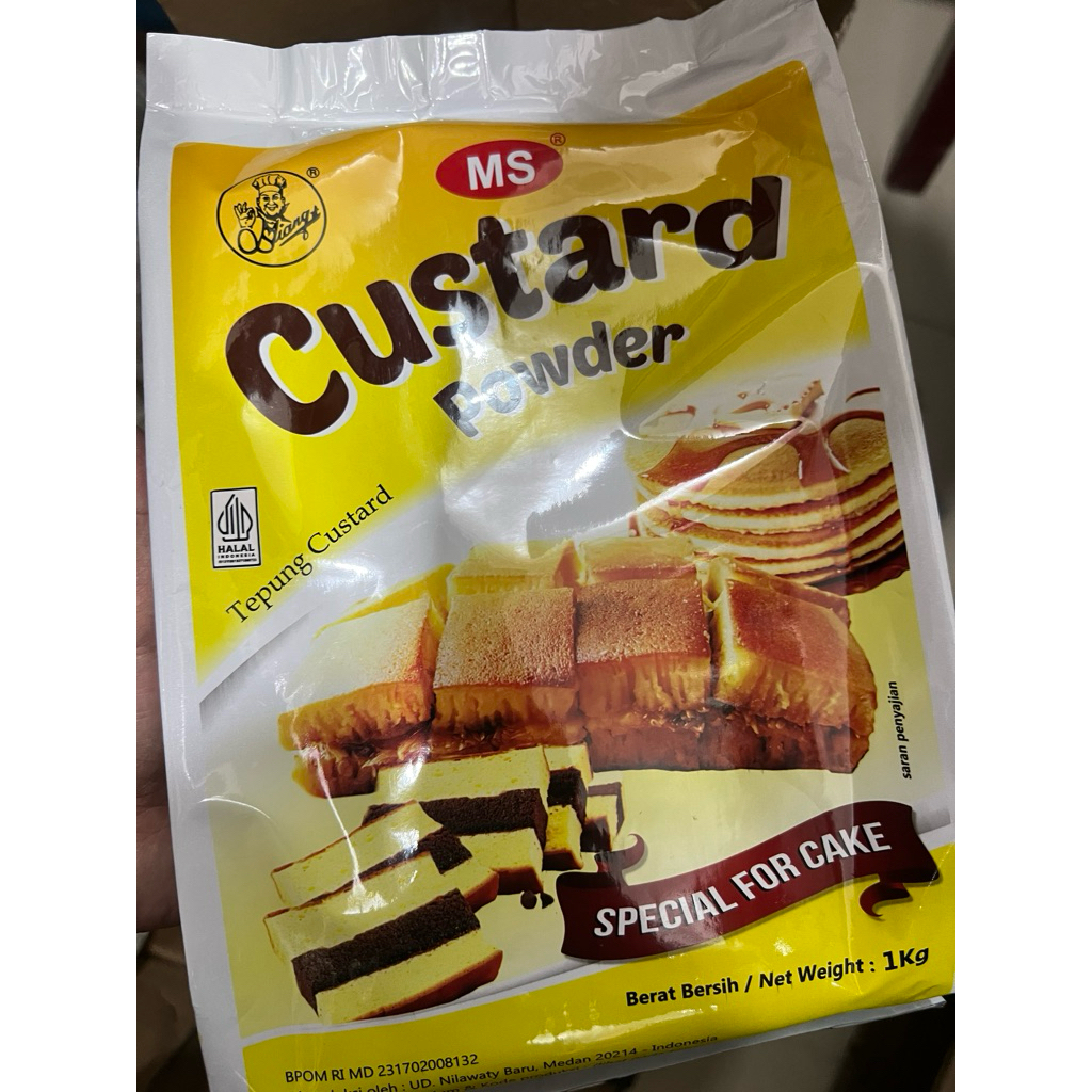 Tepung Custard  MS Powder 1kg Halal Enak Lembut