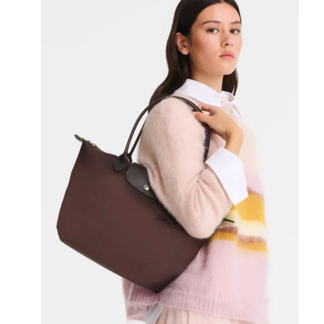 tas wanita tote bag M/tas lc lepliage green mocha medium/tas lc original/tas lc butik