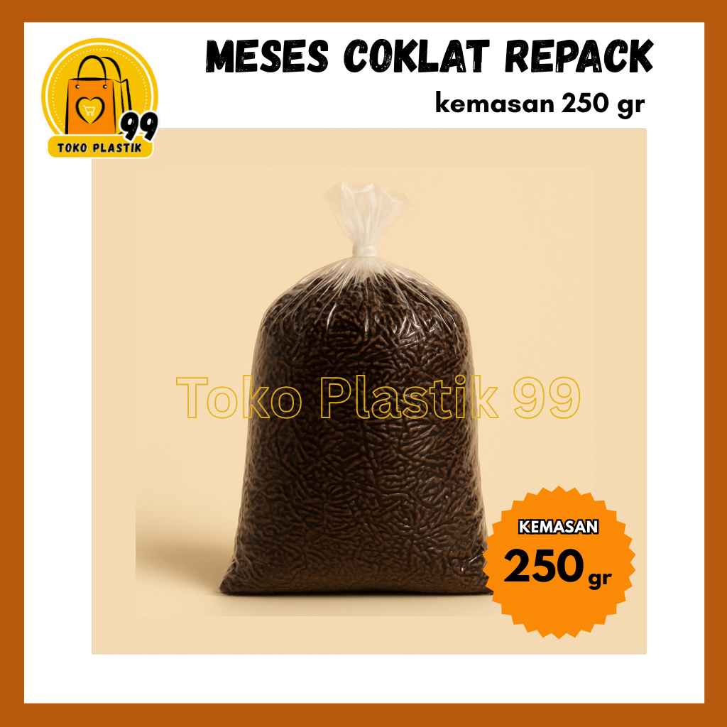 

[250 GRAM] Meses Coklat Repack kemasan 250gr / Meises Coklat Tabur Premium / Meses Coklat Untuk Aneka Kue