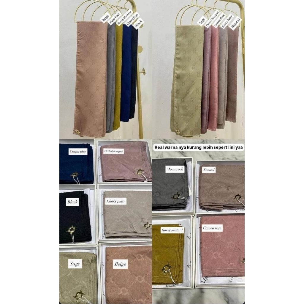 KLAMBY MONOGRAM CHAIN 2.0 SCARF PLAIN MONOGRAM CHAIN