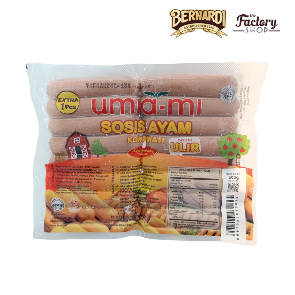 

UMA SOSIS AYAM ULIR 30BJ 500GR (9912500304)