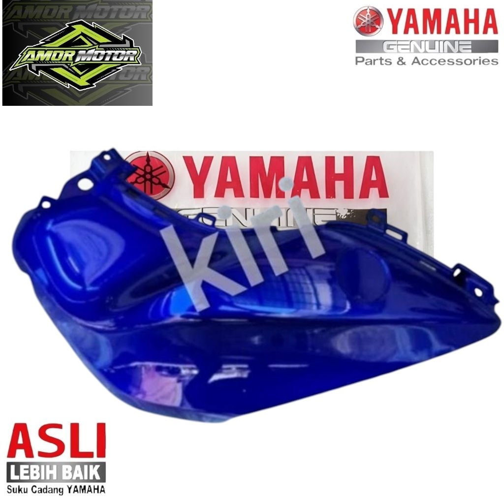 COVER TANGKI KIRI YAMAHA MT15 MT 15 BIRU ORIGINAL YGP