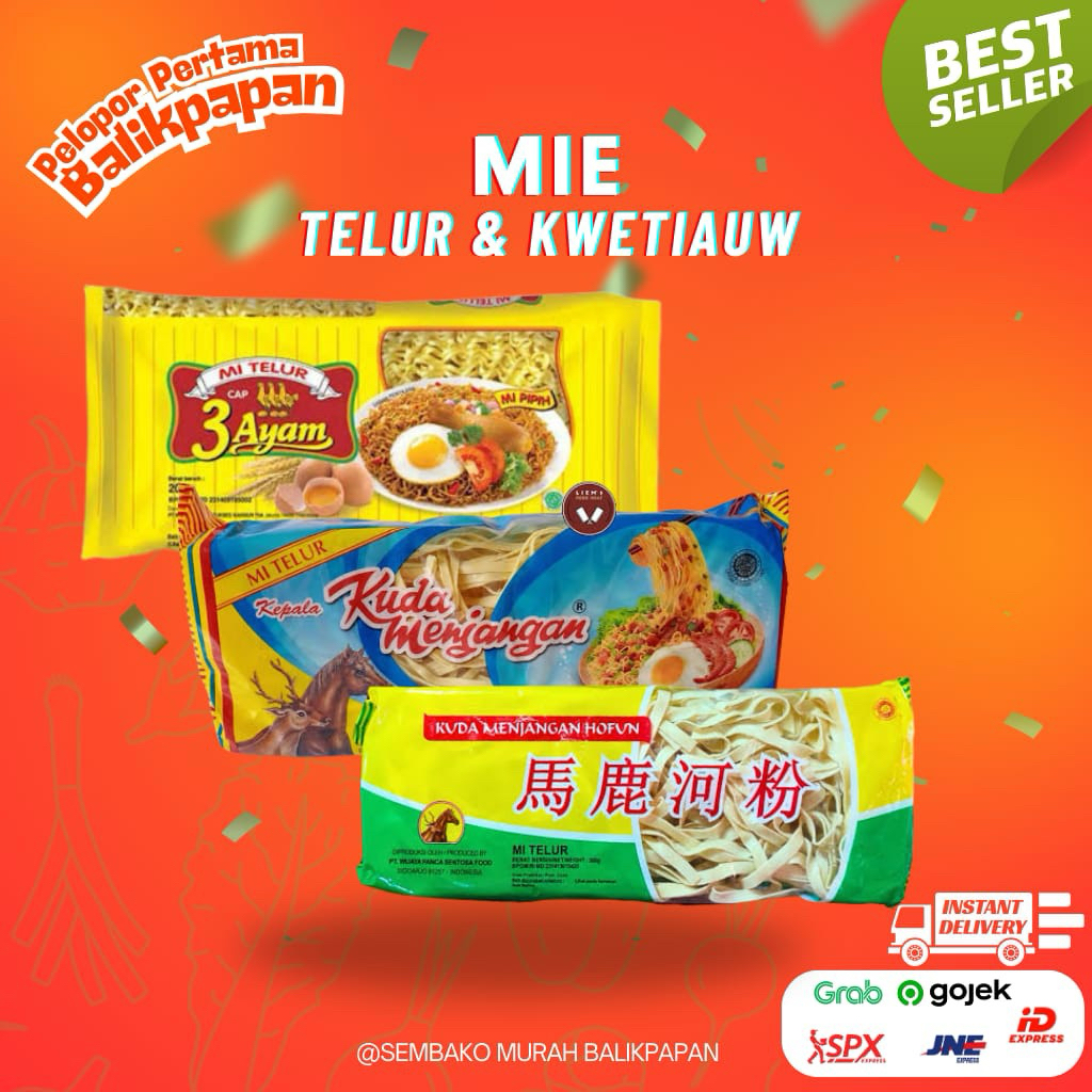 mie telur dan kwetiauw