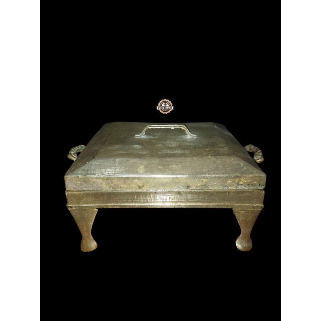 Cetakan kue pukis kuningan lawas lubang 10