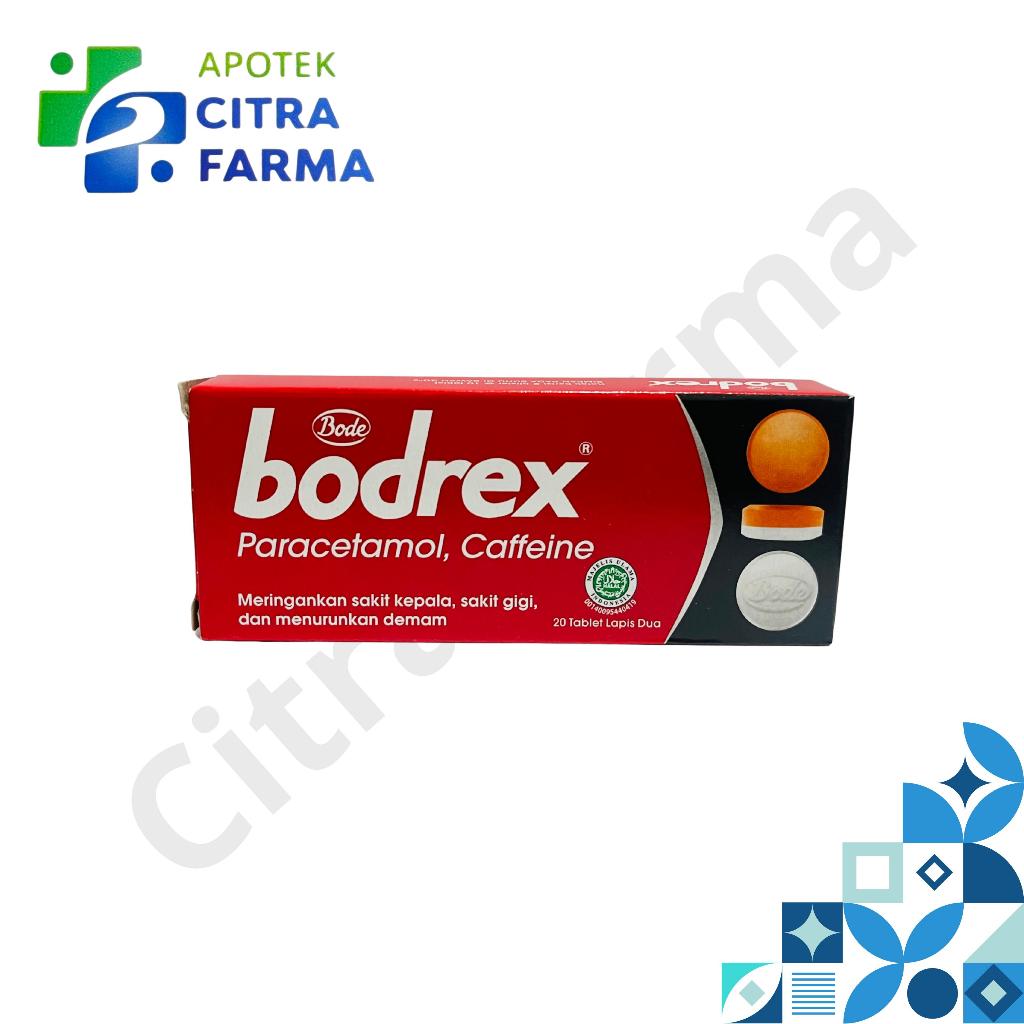 Bodrex Merah – Obat Sakit Kepala & Demam (Paracetamol, Kafein) – Isi 20 Tablet
