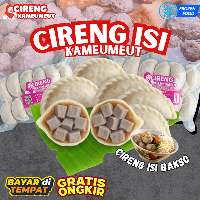

Camilan Frozen Cireng Isi Baso Gurih – Cireng Kameumeut Bandung Isi 10pcs