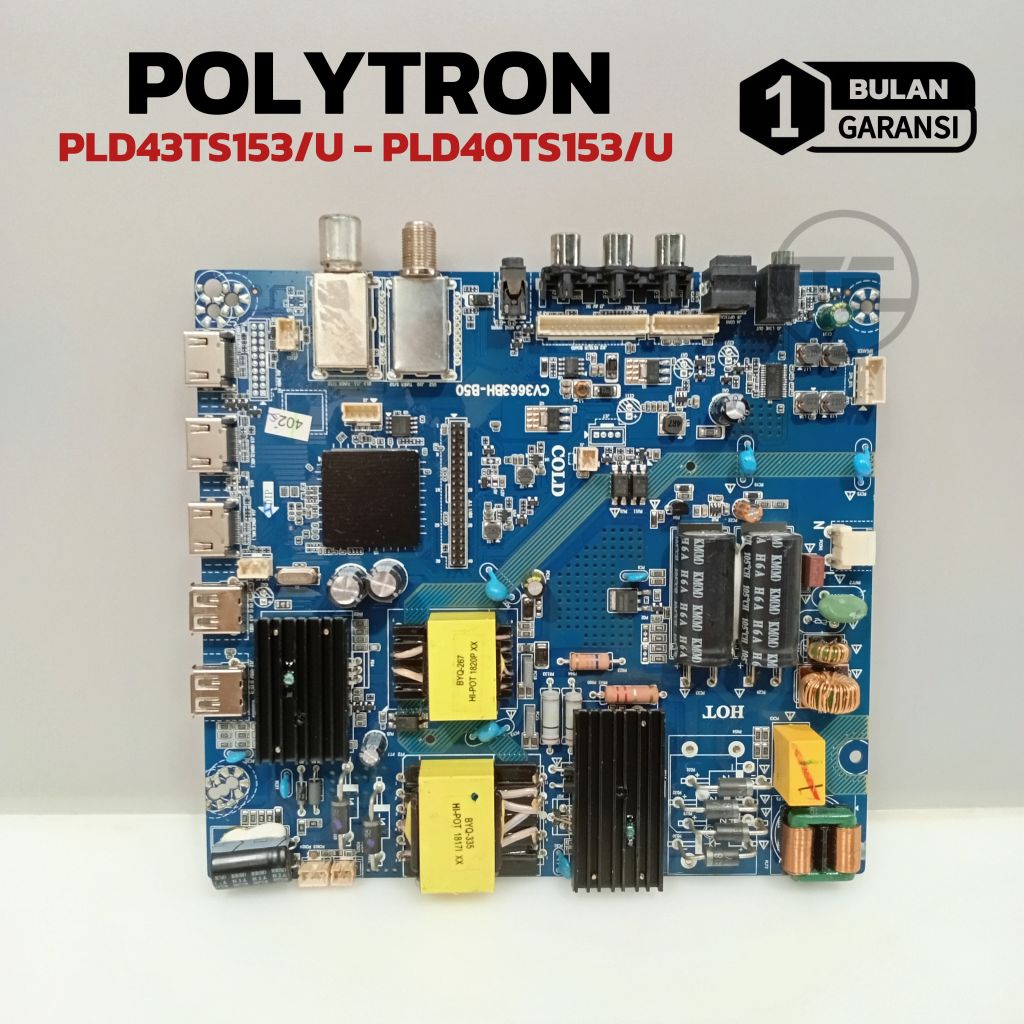 MB POLYTRON PLD 43TS153U DAN PLD 40TS153U MAINBOARD TV LED POLYTRON PLD40TS153 & PLD43TS153