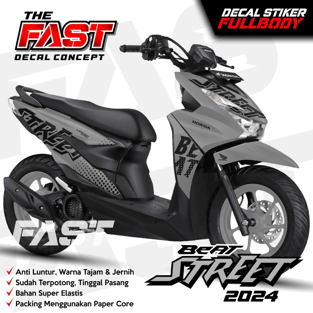 TERBARU Decal Beat Street 2024 Fullbody Striping BeAT Street STIKER NEW BEAT STREET 2024 Motif Polos