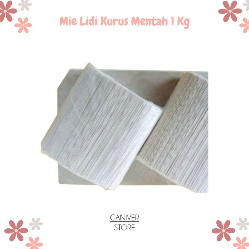

Mie Lidi Mentah Kurus 13Cm Murah 1 Kg