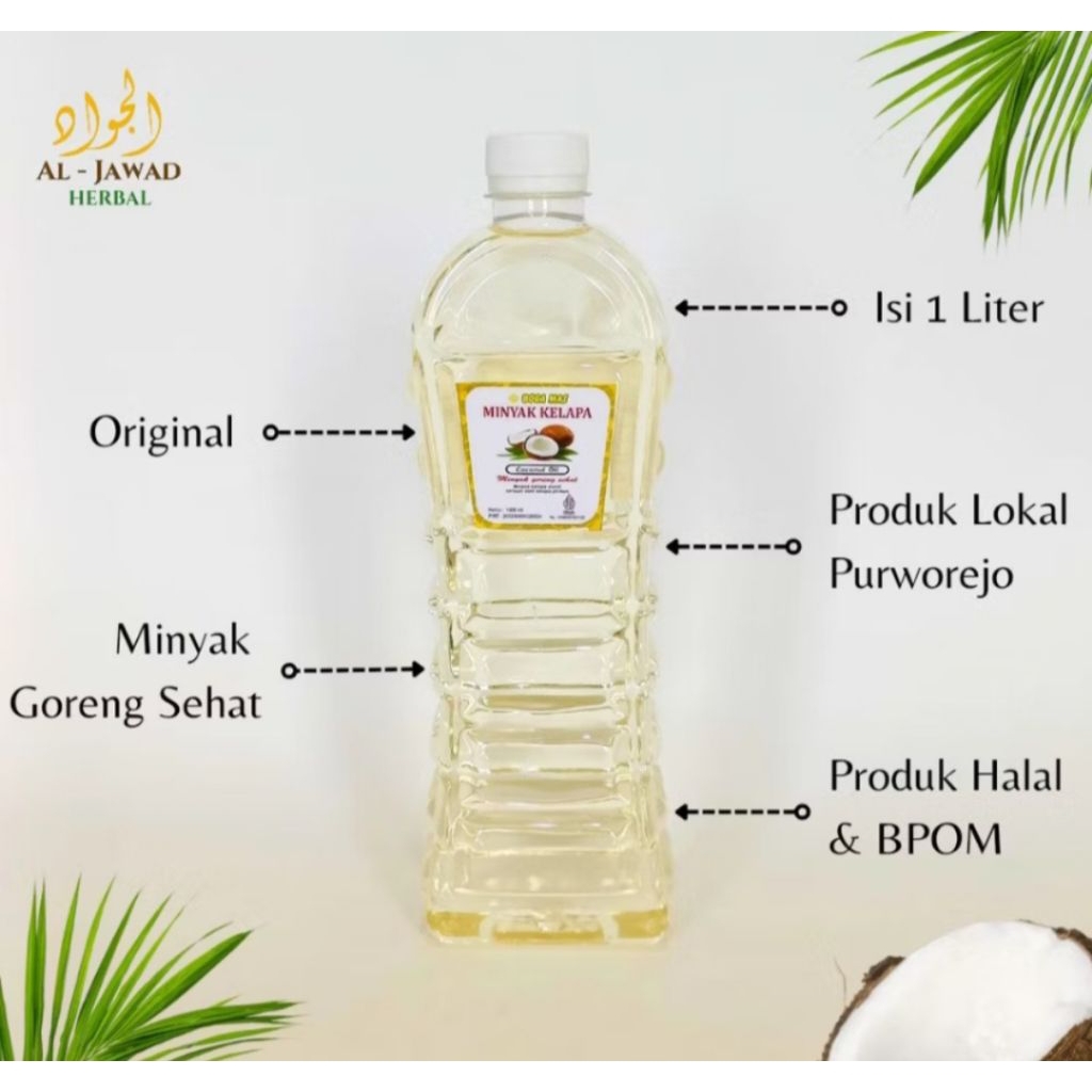 minyak kelapa murni minyak boga mas 1L