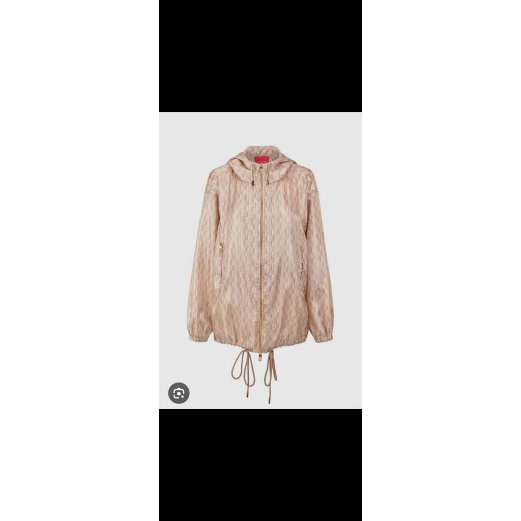 Leena Monogram Parka Buttonscarves