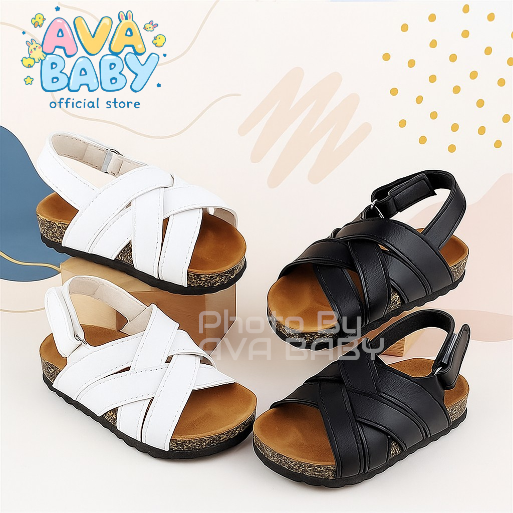 Ava Baby Sandal Anak Laki-laki dan Perempuan Usia 1-5 Tahun Model Puyuh Tali Belakang Sendal Puyuh A