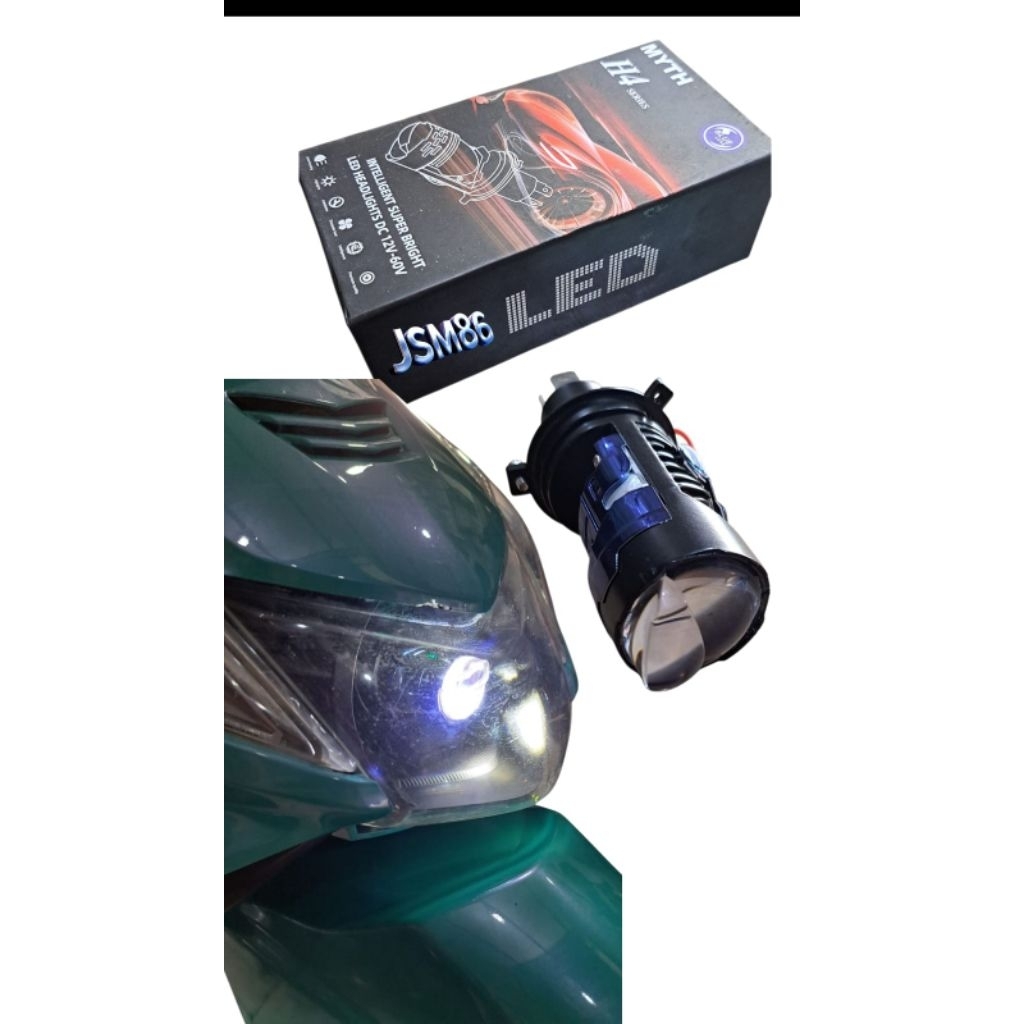 lampu depan led H4 motor vixion cb150R byson