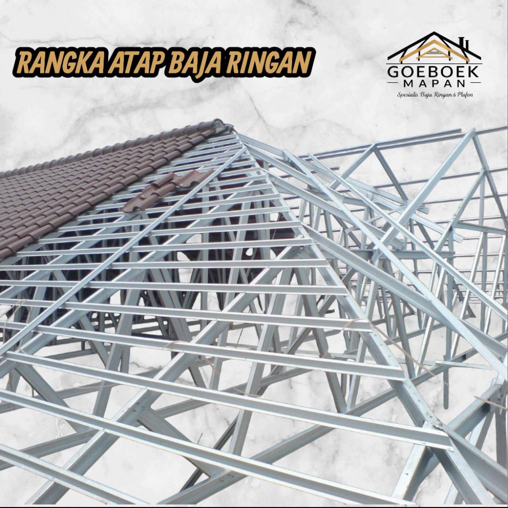 Rangka Atap Baja Ringan Terpasang C75/75